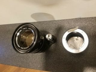 Rare vintage Isco - Göttingen Berolina Westromat 135mm f:3.  5 lens with NEX Adapter 2