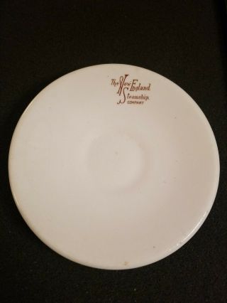 The England Steamship Company Antique Saucer Dish Plate
