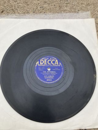Rare Vintage 78 Rpm Decca 1940 Judy Garland Over The Rainbow Jitterbug 2672