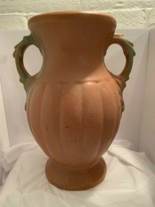 Large McCoy Handled Vase/Urn Rare Arts and Crafts 3