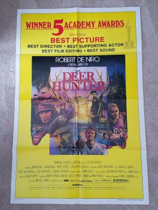 The Deer Hunter 1978 Movie Poster One - Sheet Vintage Rare