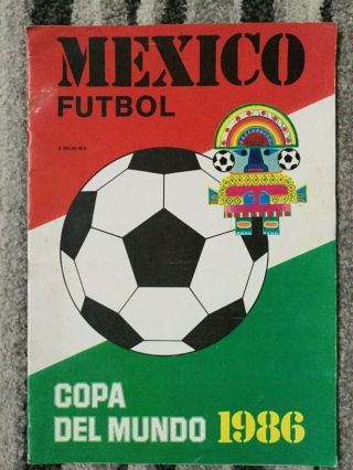 1986 Fifa World Rare Mexican Tournament Programme - England Ussr Maradona