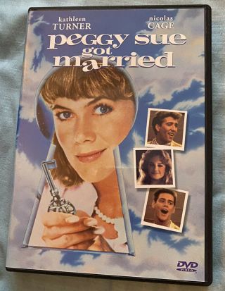 Peggy Sue Got Married Rare Oop Kathleen Turner Nicholas Cage Jim Carrey 1998 Dvd