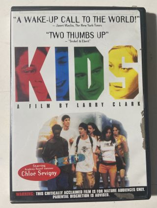 Kids Rare Oop Unrated Dvd - 1995 Larry Clark,  Dawson Hip Hop Skateboard Nyc Sf