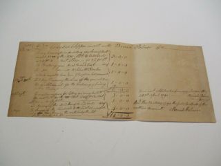 Historic Document Antique Signed Palmer 1790 18th Century Slaes Acres Of Land