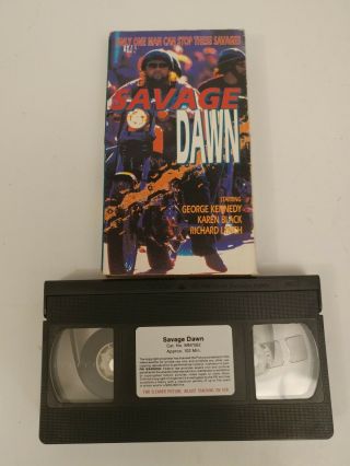 Savage Dawn Vhs - Rare Action Cult Gore Horror Biker Gang Post Apocalyptic