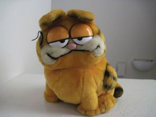 Vintage 1981 Dakin Fat Garfield 10 " Orange Cat Plush Stuffed Animal