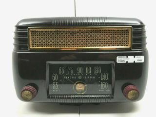 Vintage Antique General Electric Ge Bakelite Tube Radio Model 202 Brown -