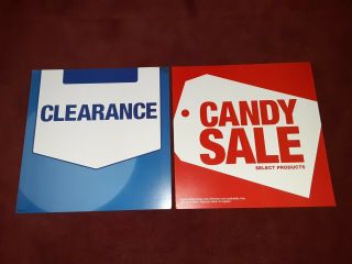 2 Blockbuster Video In - Store 19 Inch Endcap Signs 2012 Clearance/candy Rare