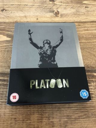 Platoon Blu - Ray Steelbook Uk Rare / Region A,  B,  C