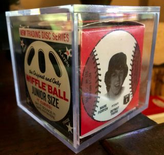 Rare 1976 Wiffle Ball Disc Box Feat.  Mark Fidrych Rookie Card,  