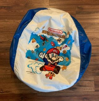 Are Vintage Mario Bros.  Bean Bag Chair – 1989 Blue Version – Nintendo Rare