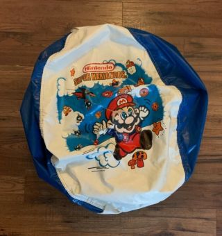 are Vintage Mario Bros.  Bean Bag Chair – 1989 blue version – Nintendo rare 2