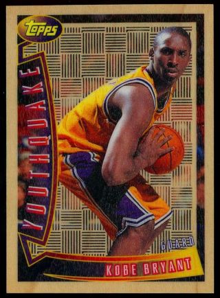 Kobe Bryant 1996 - 97 Topps Youthquake Rookie Rc Insert Yq15 Rare Sp Lakers Hof