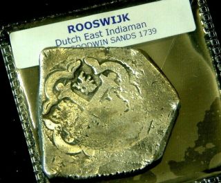 Terrific Rare Fully Dated 1730 Cob Piece Of 8 - Rooswijk Shipwreck 1739 Voc