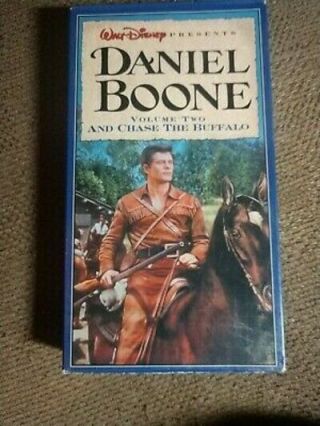 Disney - Daniel Boone: And Chase The Buffalo Vol 2 Vhs (slip Cover) Rare