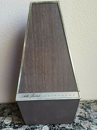 Vintage 1979 Seth Thomas Wind Up Metronome De Maelzel Conductor Model 1104
