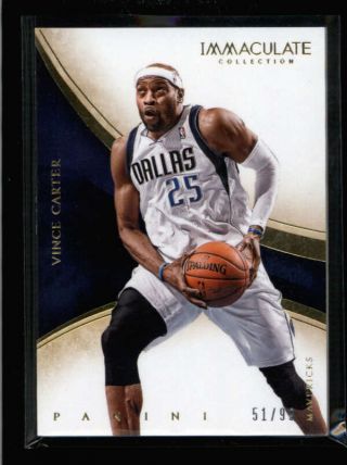 Vince Carter 2013/14 Immaculate 32 Rare Base Card Sp 51/99 Ay5475