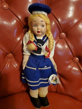 Italian Sailor Girl Doll Rare Vintage Italia 1950s? C.  Colombo Line