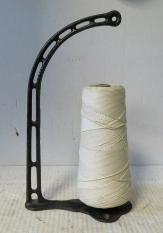 Vintage Cast Iron Butcher String Twine Holder Dispenser Country Store Lodge Deco
