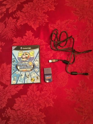 Warioware,  Inc.  : Mega Party Game Gamcube With Rare 64mb Memory Card With Cable