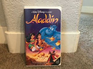 Rare Disney Aladdin Black Diamond (vhs,  1993)