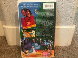 Rare Disney Aladdin Black Diamond (VHS,  1993) 2