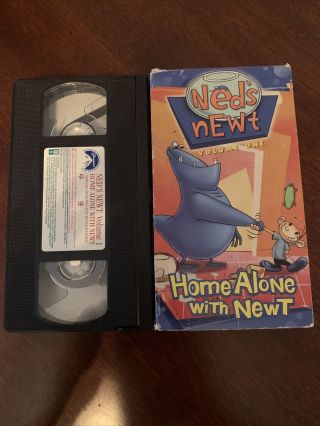 Ned’s Newt Home Alone With Newt Volume 1 1997 Rare Oop Vhs