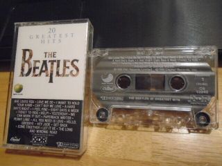 Rare Oop The Beatles Cassette Tape 20 Greatest Hits Apple John Lennon Hey Jude