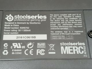 STEELSERIES MERC STEALTH XQ Illuminated USB Wired Gaming Keyboard KUH0702 - RARE 2