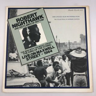 Robert Nighthawk - Live On Maxwell Street - 1964 1979 Reissue Rare Brown Rounder