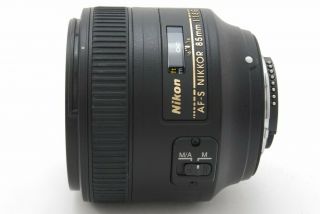 Nikon AF - S Nikkor 85mm/ F 1.  8G,  Rare,  From Japan,  TK1098 6