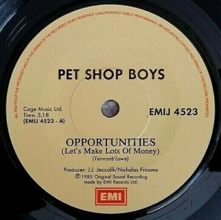 1985 PET SHOP BOYS - Opportunities - 7 