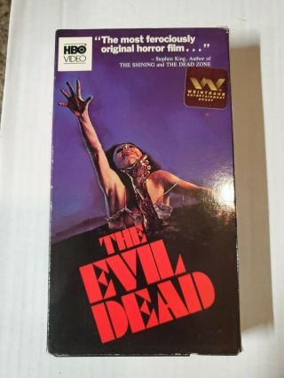 The Evil Dead Vhs Horror Bruce Campbell Sam Raimi Hbo Cannon Video Rare