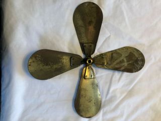 Vintage,  Antique Westinghouse Electric Fan - BRASS BLADES ONLY - OriginalCondition 3