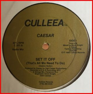 Obscure Boogie 12 " Caesar - Set It Off Culleea - Ultra Rare - Private - Ex,  Mp3