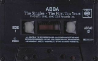 ABBA - Singles - First Ten Years - Exclusive Rare South African Cassette Tape 2