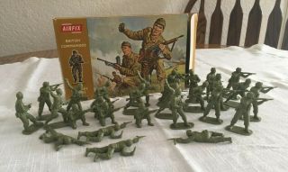 Rare Airfix 1/32 Scale Figures British Commandos Military Series 2