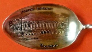 Boston Public Library Massachusetts Pot Of Beans Sterling Silver Souvenir Spoon