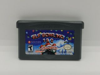 Elf Bowling 1 & 2 (nintendo Gameboy Advance) Gbc Gba Rare Htf