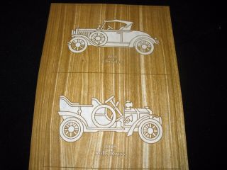 Tri Chem 0808 Antique Cars 1930 Chrysler Rolls 1905 Royce Picture To Paint