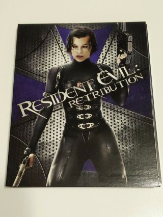Resident Evil (5) Retribution 4k Ultra Hd Blu Ray Uhd 2 Discs.  Rare Digibook