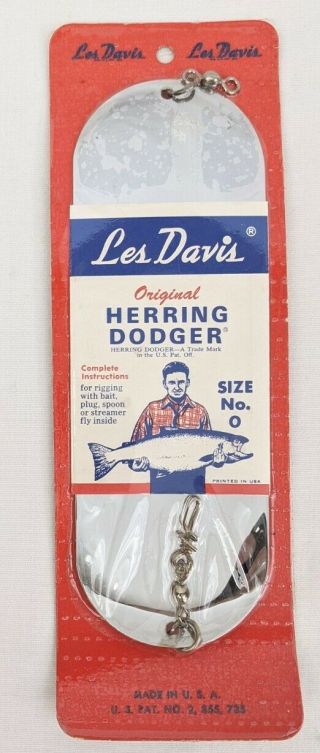 Nos Vintage Les Davis Herring Dodger Size 0 - In Packaging Fishing Lure