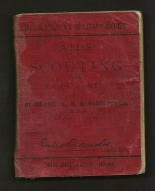 1899 - Boy Scout Book - Aids To Scouting For Nco 