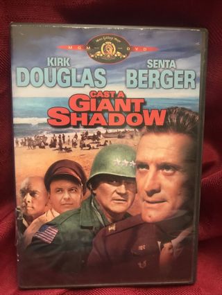 Cast A Giant Shadow Dvd Kirk Douglas Senta Berger Oop Rare