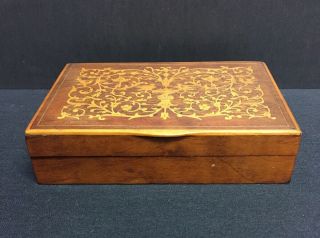 Vintage Italian Sorrento Inlaid Marquetry Wood Box