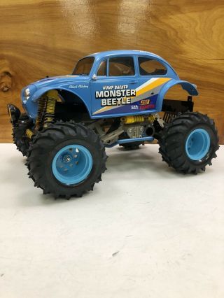 Tamiya Monster Beetle 2wd Truck Roller W/ Upgrades - Very Rare & Htf