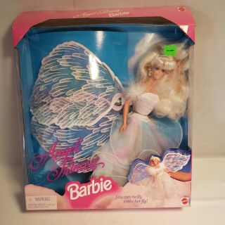 1996 Blonde Angel Princess Barbie Doll Mattel