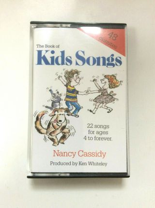 Vintage 1986 The Book Of Kid Songs Audio Cassette Tape 22 Songs - Klutz - Rare
