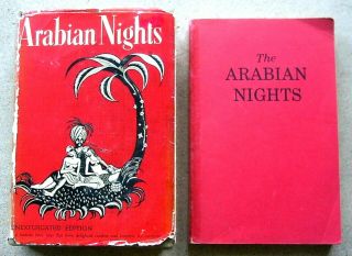 THE ARABIAN NIGHTS 1948 Halcyon House Unexpurgated Edition HC with Rare DJ 2